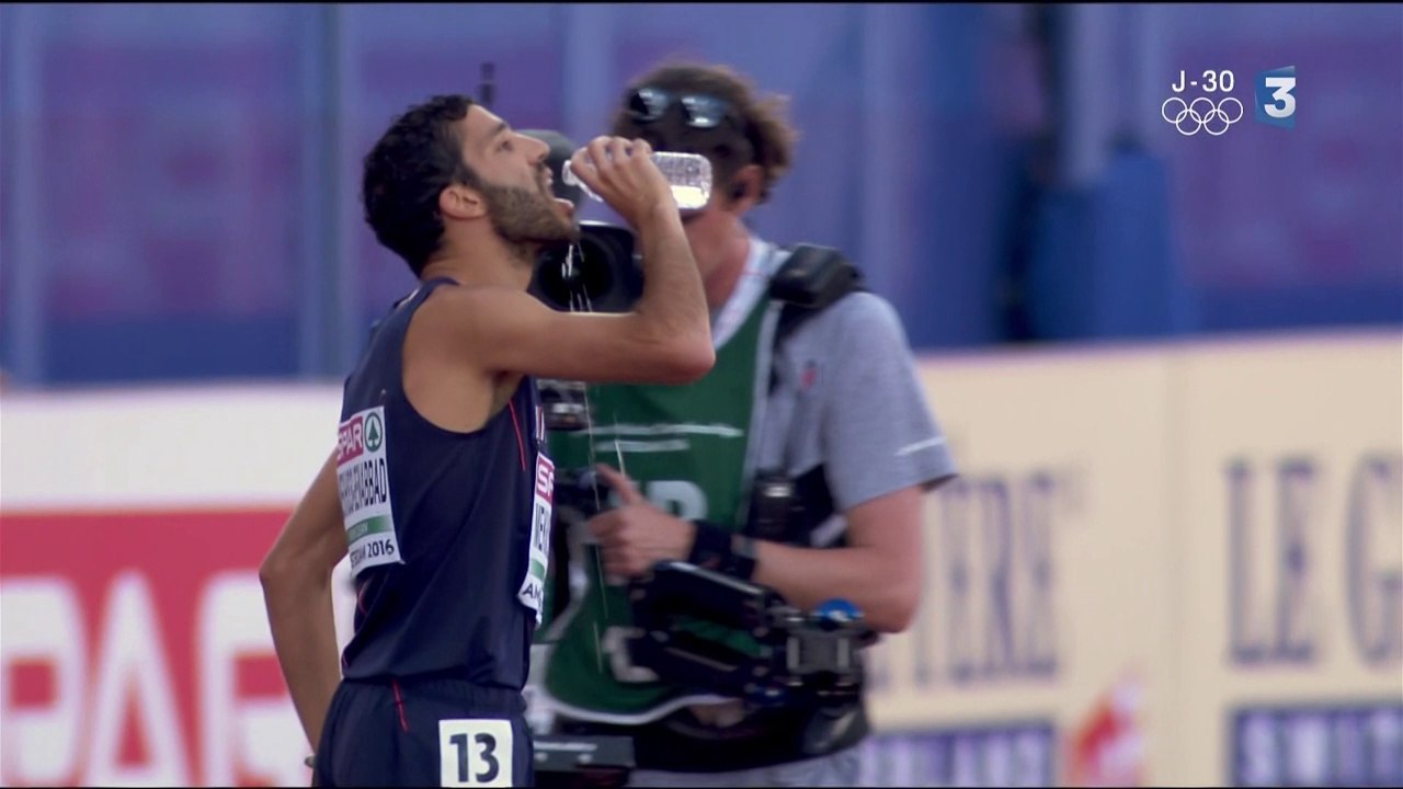 série 3000m steeple H - ChE 2016 athlé (Mahedine Mekhissi-Benabbad)