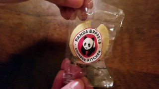 Panda  Express fortune cookie opening! #2