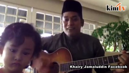 Khairy shows musical side in Raya greeting