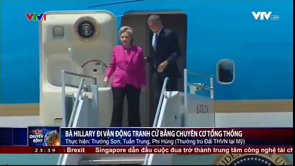 Việc tổng thống Obama cho bà Hilary đi cùng chuyên cơ Air Force One từ thủ đô Washington DC tới ...