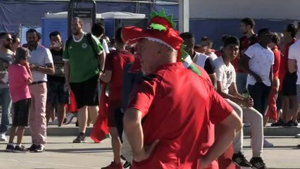 Euro-2016: arrivée des supporters pour Portugal/Pays de Galles