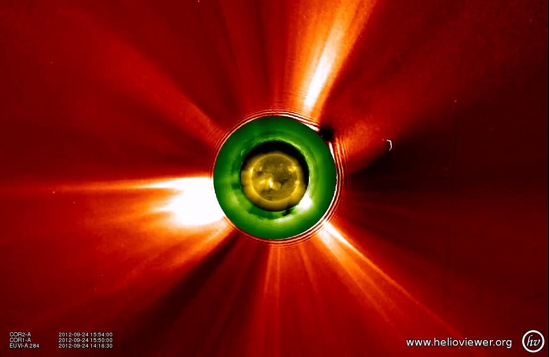 2012 09 24 15 50 00 2012 10 09 20 05 00 COR2 A  COR1 A  EUVI A 284 hq