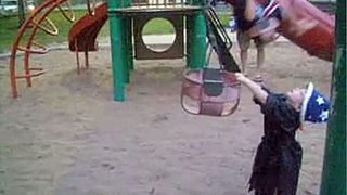 A 3 Year-Old & a Swing