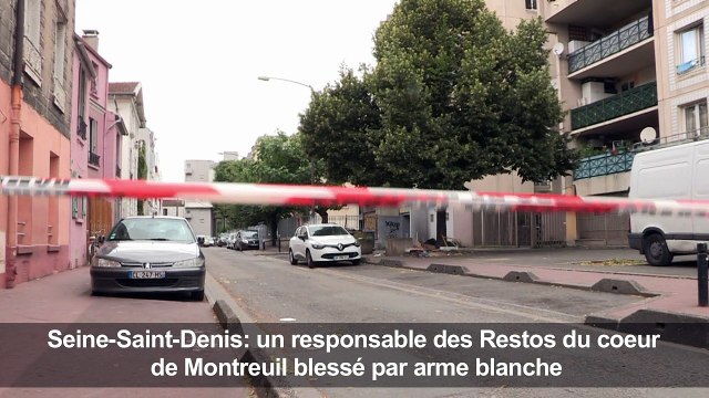 Montreuil:un responsable des Restos du coeur blessé