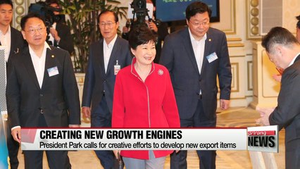 President Park calls for creative efforts to develop new export items