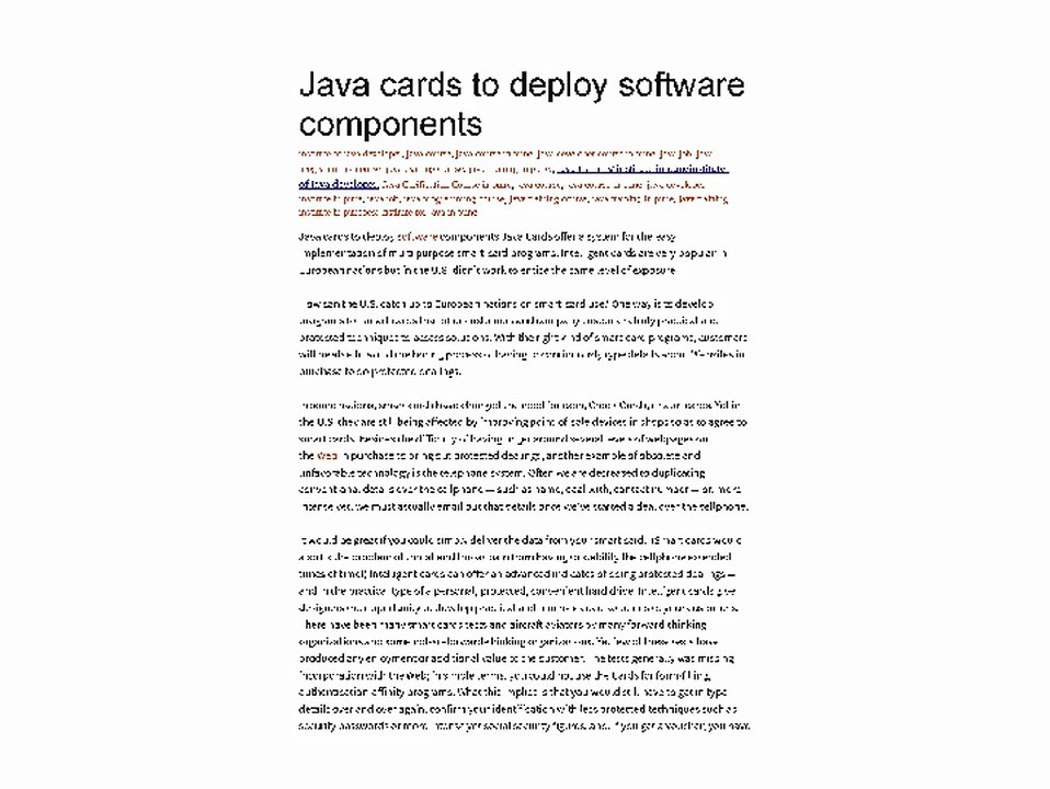 javacards