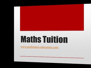 Maths Tuition