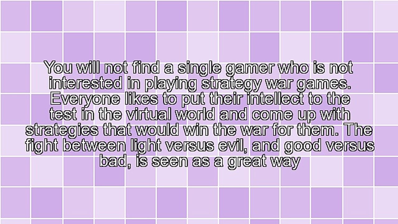 Strategy War Games Online - Become Master Of The Virtual World
