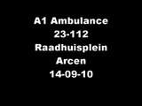 A1 Ambulance 23-112 Raadhuisplein Arcen 14-09-10