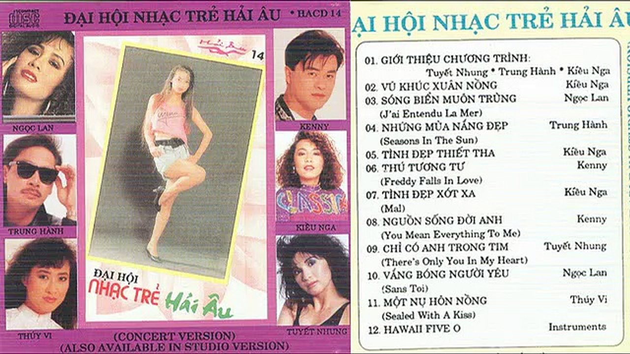 Album Đại Hội Nhạc Trẻ Hải Âu | Kiều Nga | Trung Hành | Ngọc Lan | Thúy Vi | Kenny | Tuyết Nhung | Album xưa