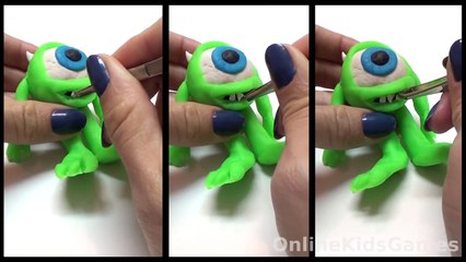 Made from Play Doh: Nemo Tazmania Garfield Mike Monsters Baby Hazel with Play Dough