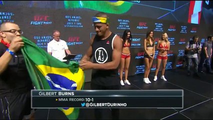 Взвешивание перед боем Дос Аньос – Альварес