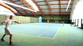 Tennis Warm Up - Forehand Cross Duel - VLOG 15