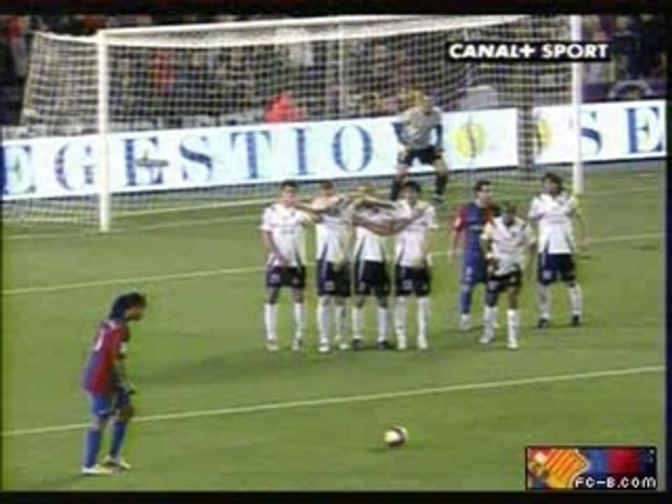 But-barcelone saragosse ronaldinho coup franc