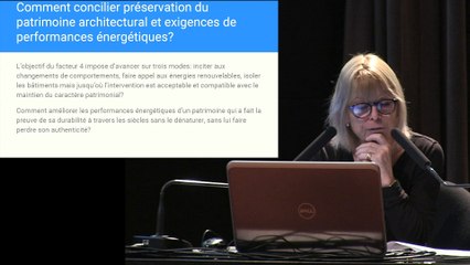 Patrimoine et expertise, l'enjeu énergétique. J1- Introduction