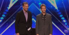 The Passing Zone Juggling Duo Brings Howie Mandel Into Their Wacky Act America's Got Talent 2016