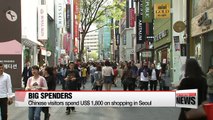 Chinese visitors spend US$1,800 on shopping in Seoul