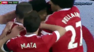 Manchester United vs Stoke City [3-0] Extended Highlights 2/2/2016 [English Commentry]