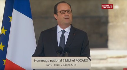 Hollande : « Jamais Michel Rocard n’a joué contre sa famille politique »