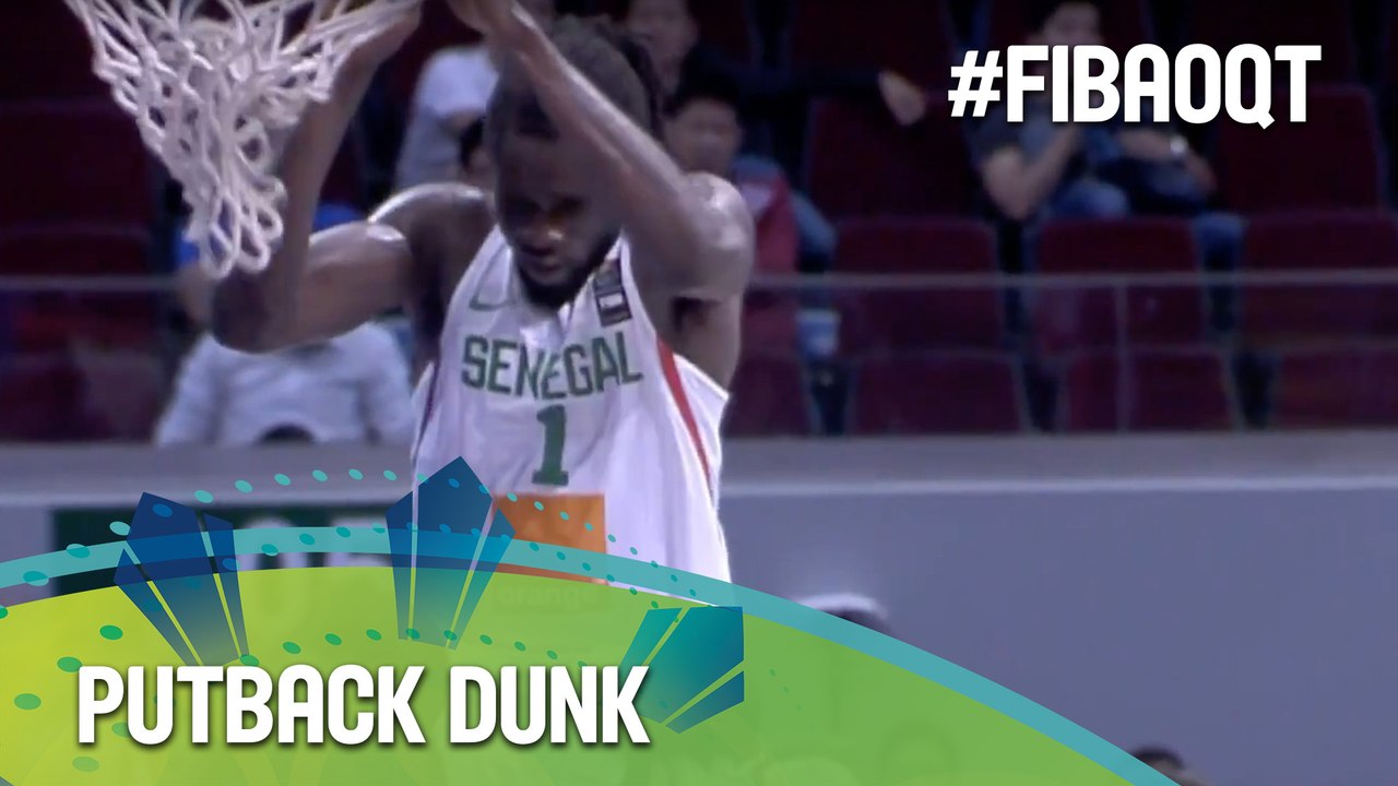 Maurice Ndour's putback dunk shakes the rim!