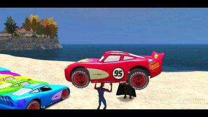 Nursery Rhymes Spiderman, Cars Disney Pixar with Batman Finger Family_3