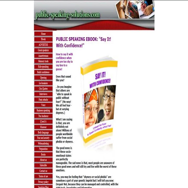 Public Speaking Ebook