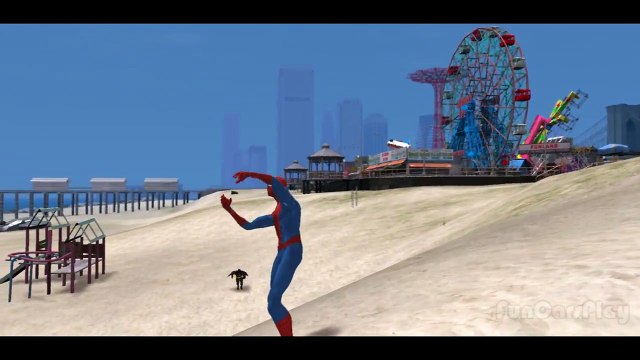 Nursery Rhymes Spiderman, Cars Disney Pixar with Batman Finger Family_11