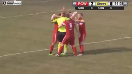 Goalkeeper Mark Weir Scores From His Own Box In NPSL Playoff