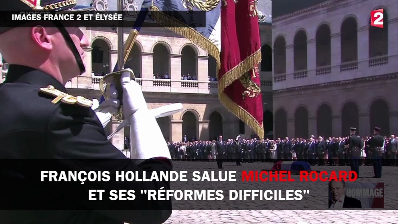 François Hollande salue Michel Rocard et ses "réformes difficiles"