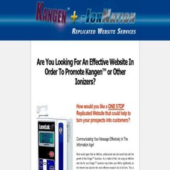 Replicated Website Service For The Alkaline Water Distributor!