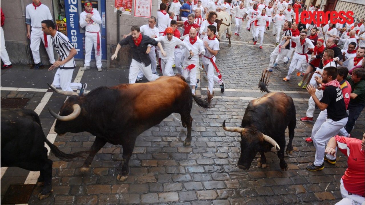 Feria de Pampelune: le premier lâcher de taureaux fait 4 blessés