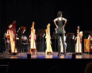 Premier concert de harpe Marie
