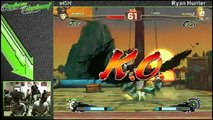 Super Street Fighter 4 AE 6/27/11 eiSH (Juri) vs Ryan Hunter (Cody)
