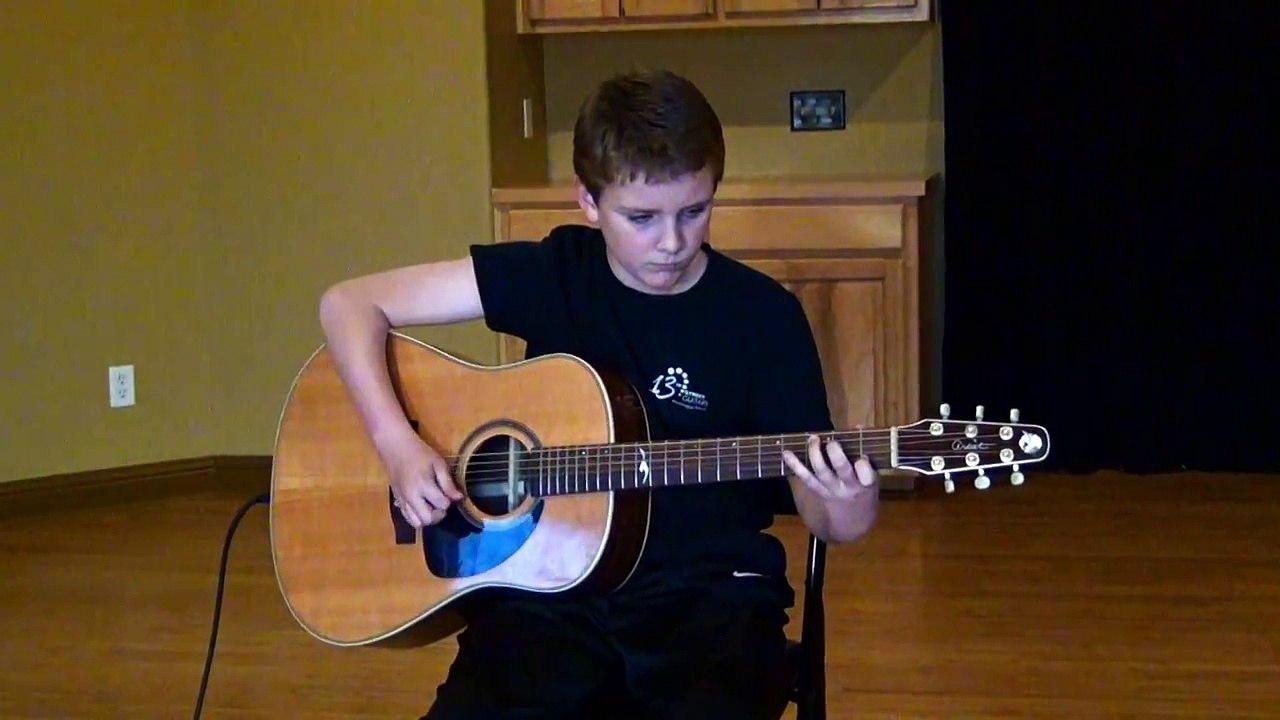 10 year old Lars Guitarist: "Untitled" new song on Acoustic Guitar