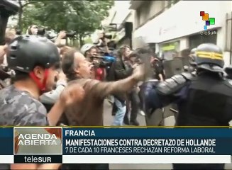 Encuestas indican que 7 de 10 franceses rechazan la reforma laboral