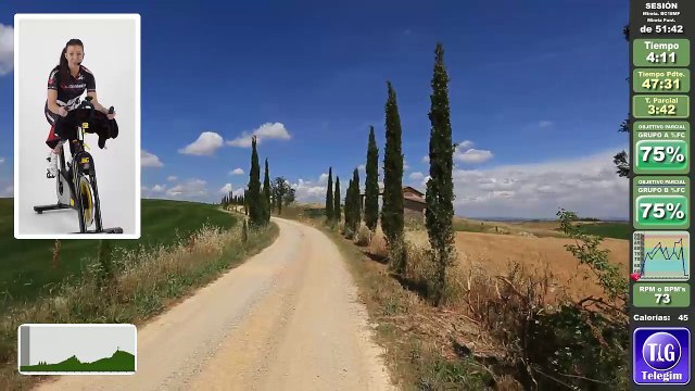 Video clase de Visual Cycling con Mireia - Clases Virtuales para gimnasios