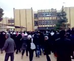 حلب - الجامعة || مظاهرة كلية الهندسة المدنية 2012-2-27