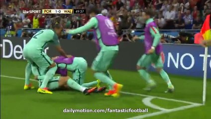 Portugal 2 - 0 Wales HD All Goals & Highlights 06.07.2016 HD