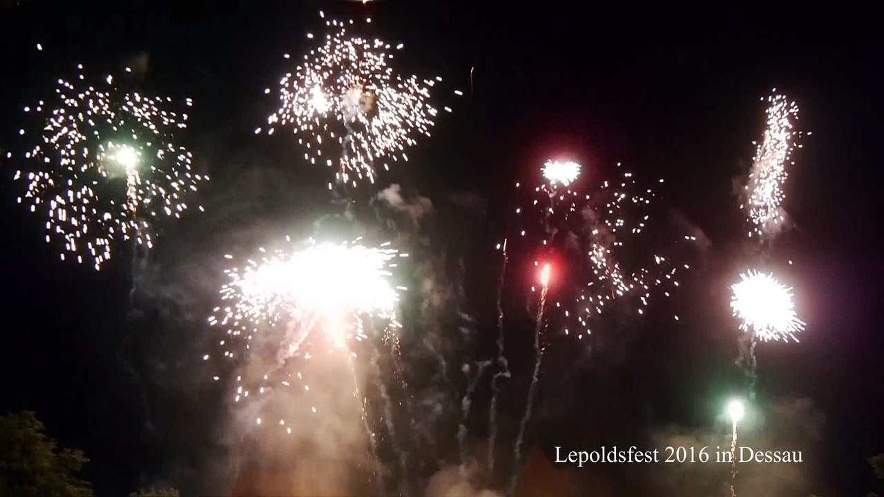 Feuerwerk Leopoldsfest 2016 in Dessau