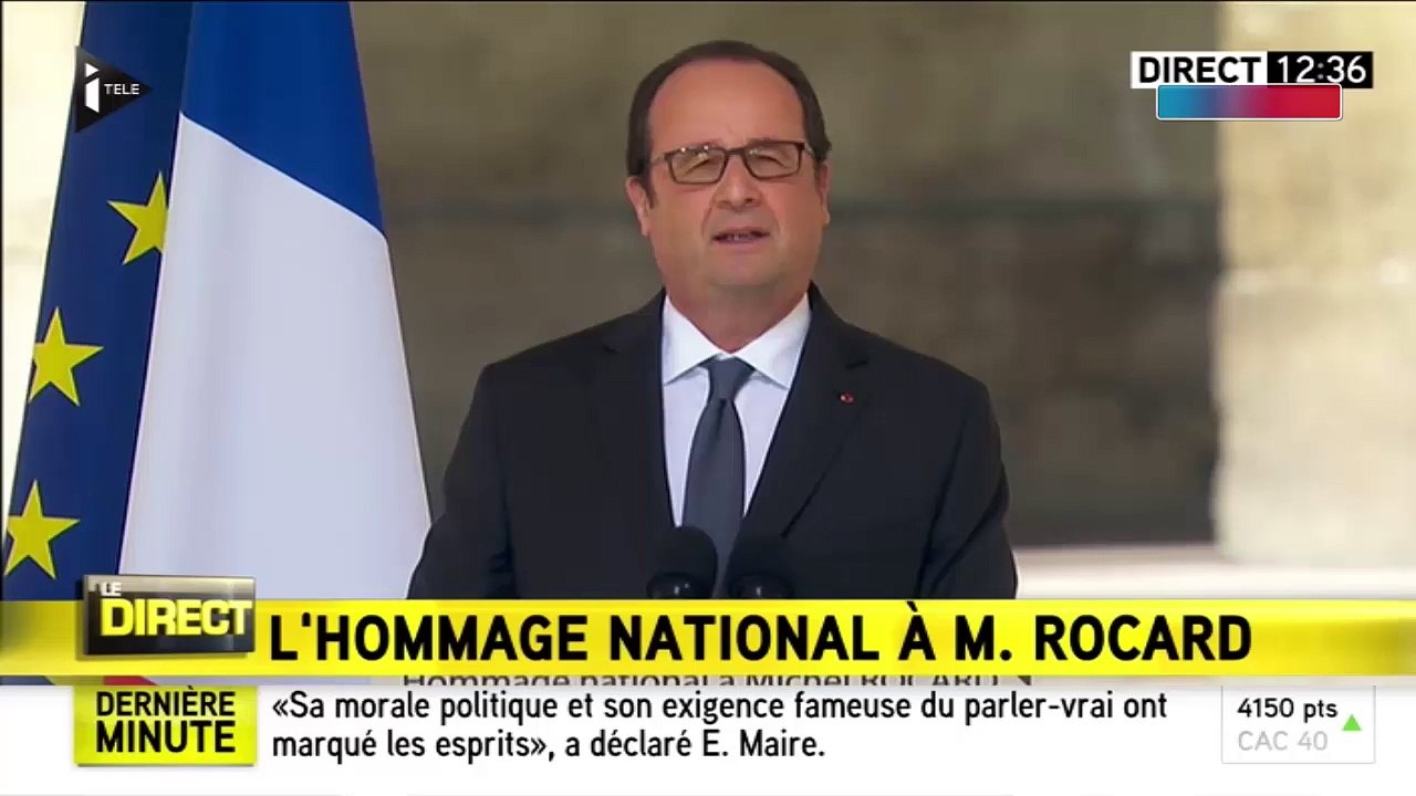 François Hollande reprend à son compte l’héritage de Michel Rocard
