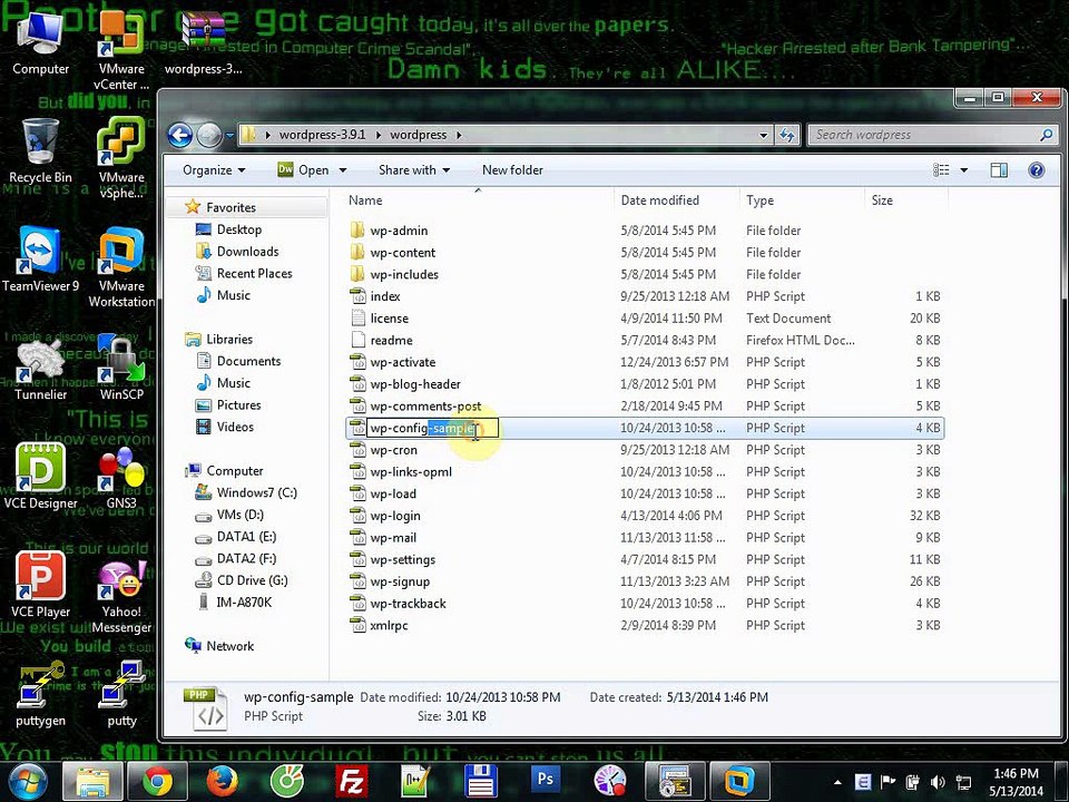 Lab 9.3 - Huong dan cai dat Wordpress tren DirectAdmin