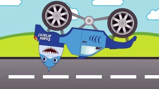 T-Rex vs Shark Monster Truck - Toy Factory - Monster Trucks Cartoon For Kids_2