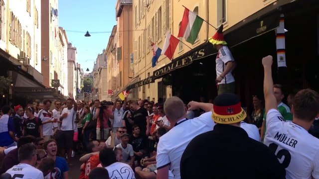 Marseille : ambiance survoltée entre Français et Allemands avant la demi-finale