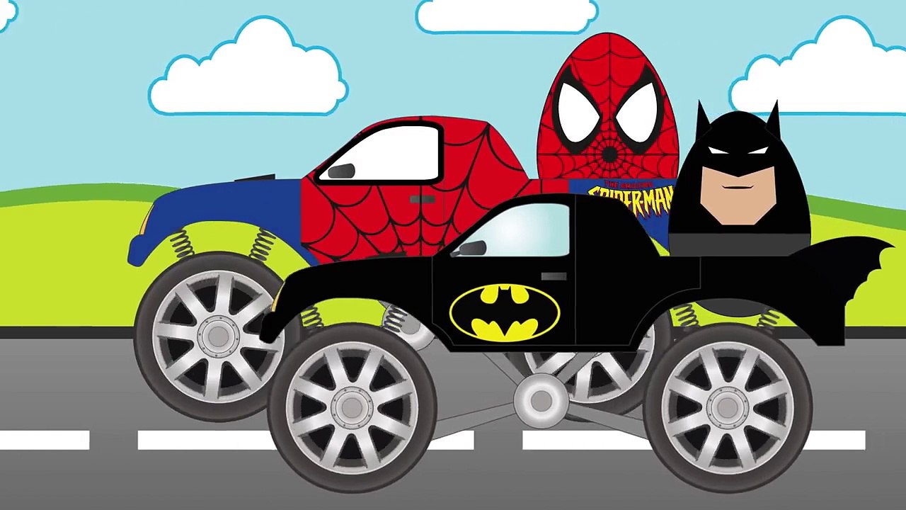 T-Rex vs Shark Monster Truck - Toy Factory - Monster Trucks Cartoon For Kids_11