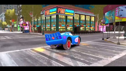Spiderman & his Super-Auto ft Frozen Elsa Custom McQueen Cars w- Children Nursery Rhyme with Action_9