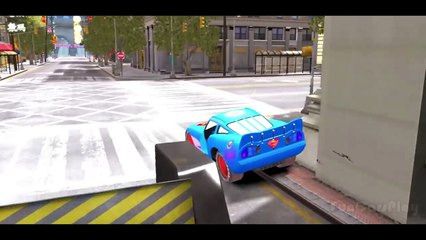 Spiderman & his Super-Auto ft Frozen Elsa Custom McQueen Cars w- Children Nursery Rhyme with Action_12