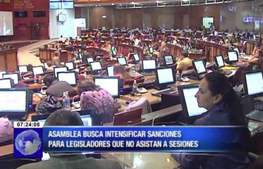 Asamblea busca intensificar sanciones para legisladores que no asistan a sesiones