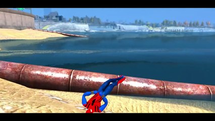 Spiderman & his Super-Auto ft Frozen Elsa Custom McQueen Cars w- Children Nursery Rhyme with Action_15