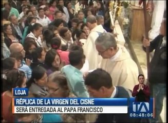 Replica de la virgen del Cisne será entregada al papa Francisco