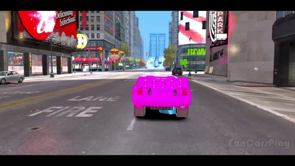 Spiderman & his Super-Auto ft Frozen Elsa Custom McQueen Cars w- Children Nursery Rhyme with Action_20